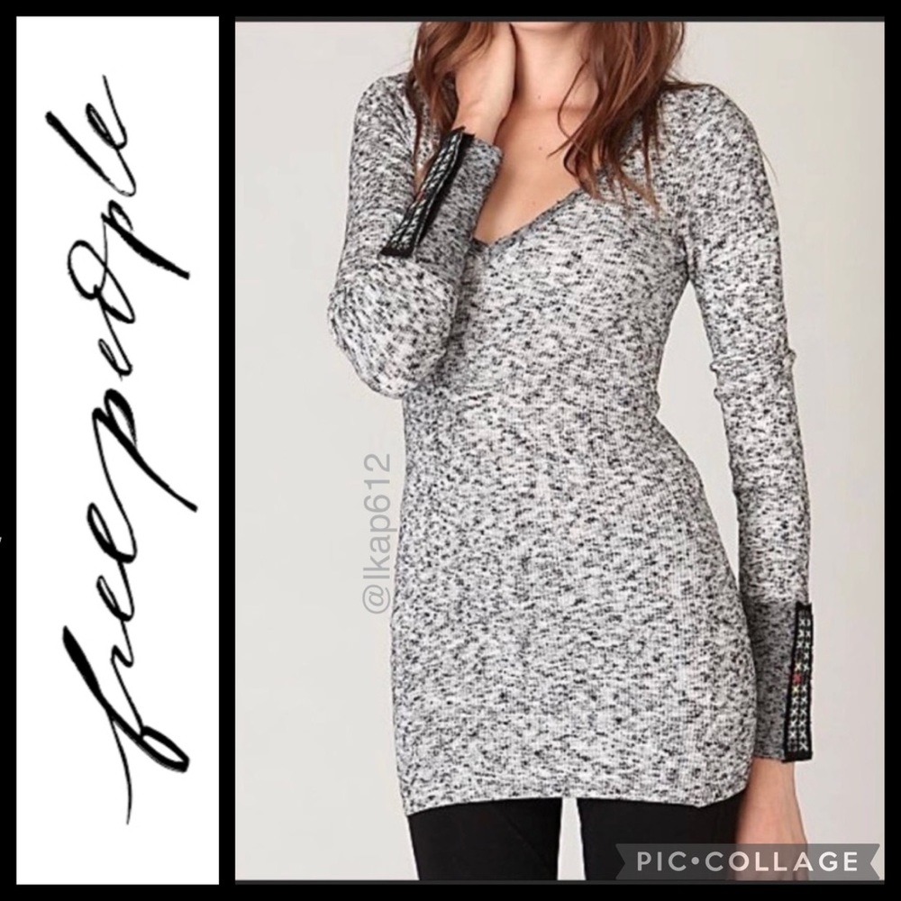Free People We the Free Freckles Thermal Sweater